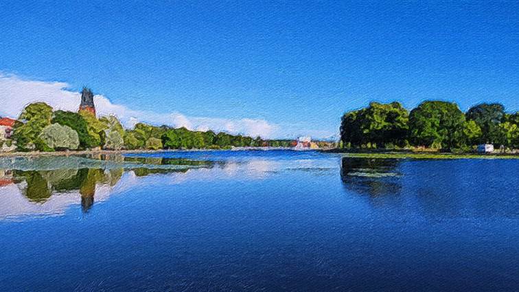 Ein Bild, das Wasser, See, Boot, Natur enthlt.

Automatisch generierte Beschreibung